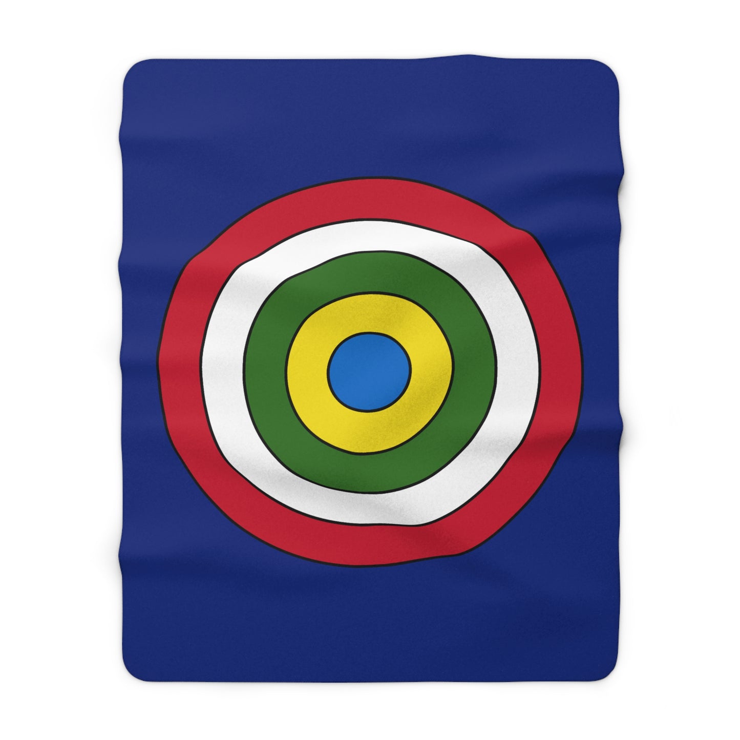 Pitcairn Retro Target Blanket Throw