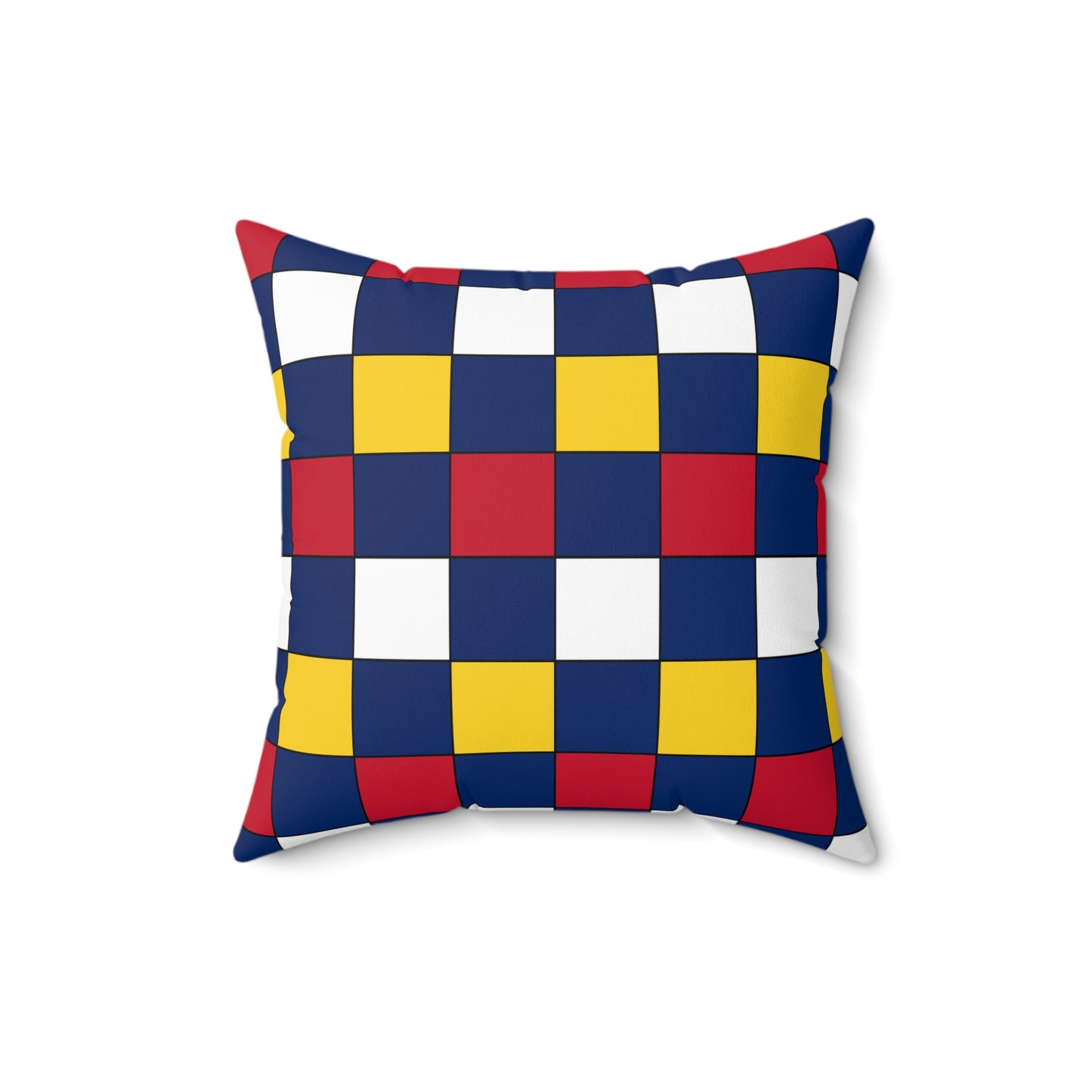Turks And Caicos Islands Retro Check Cushion Pillow