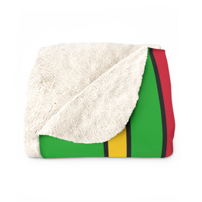 Sao Tome And Principe Retro Stripes Blanket Throw