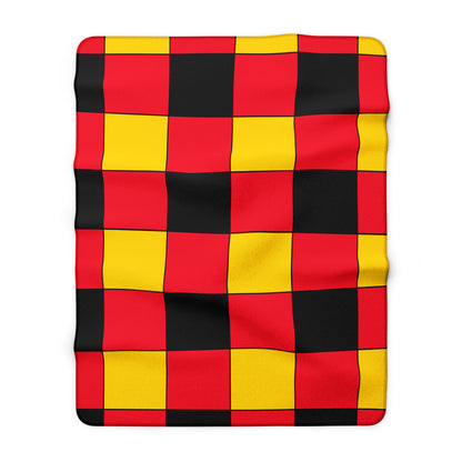 Belgium Retro Check Blanket Throw