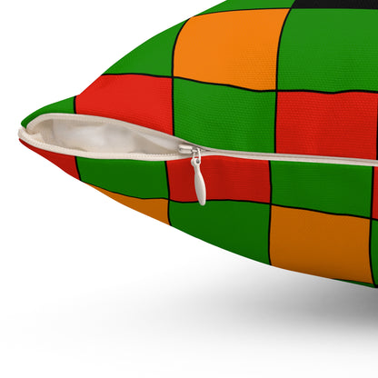 Zambia Retro Check Cushion Pillow