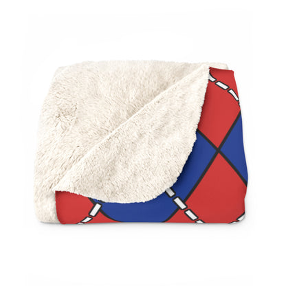 Bouvet Island Retro Argyle Blanket Throw