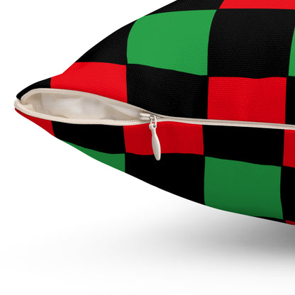 Libya Retro Check Cushion Pillow