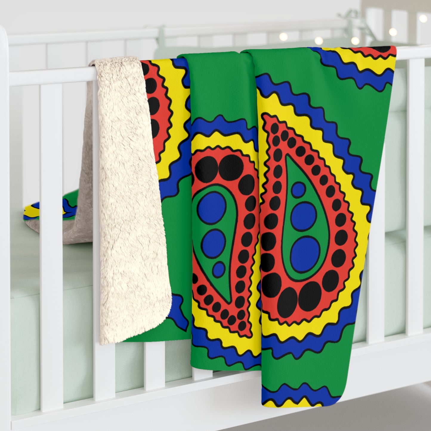 New Caledonia Retro Paisley Blanket Throw