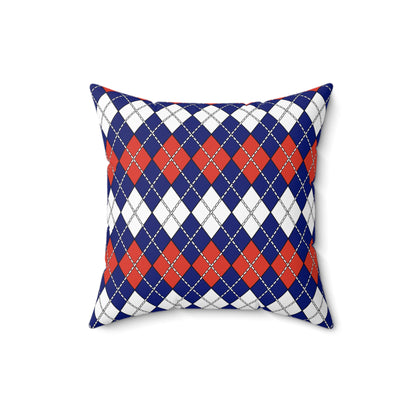 Cabo Verde Retro Argyle Cushion Pillow