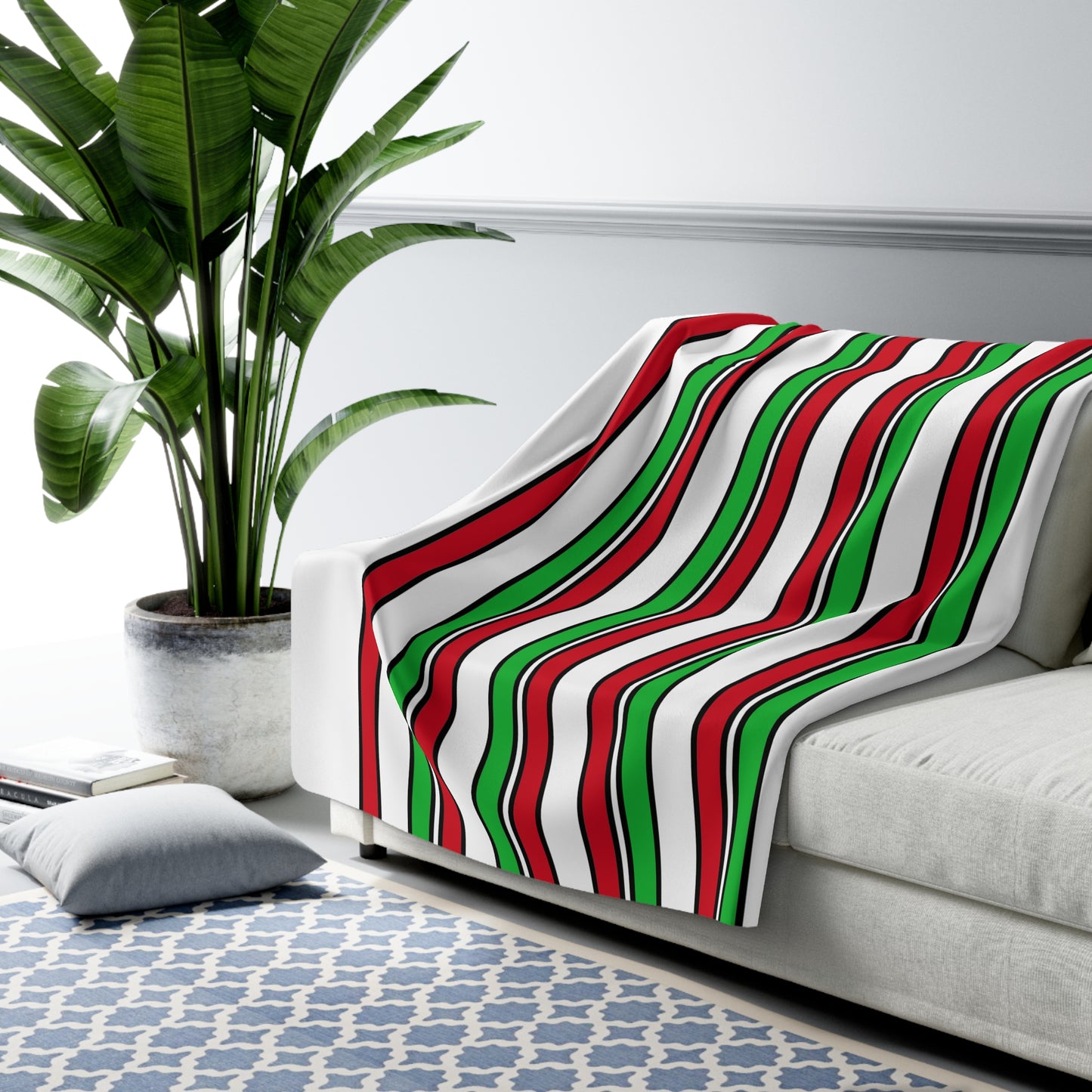 Burundi Retro Stripes Blanket Throw