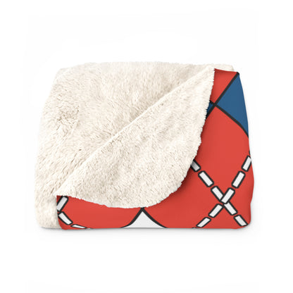 Kiribati Retro Argyle Blanket Throw