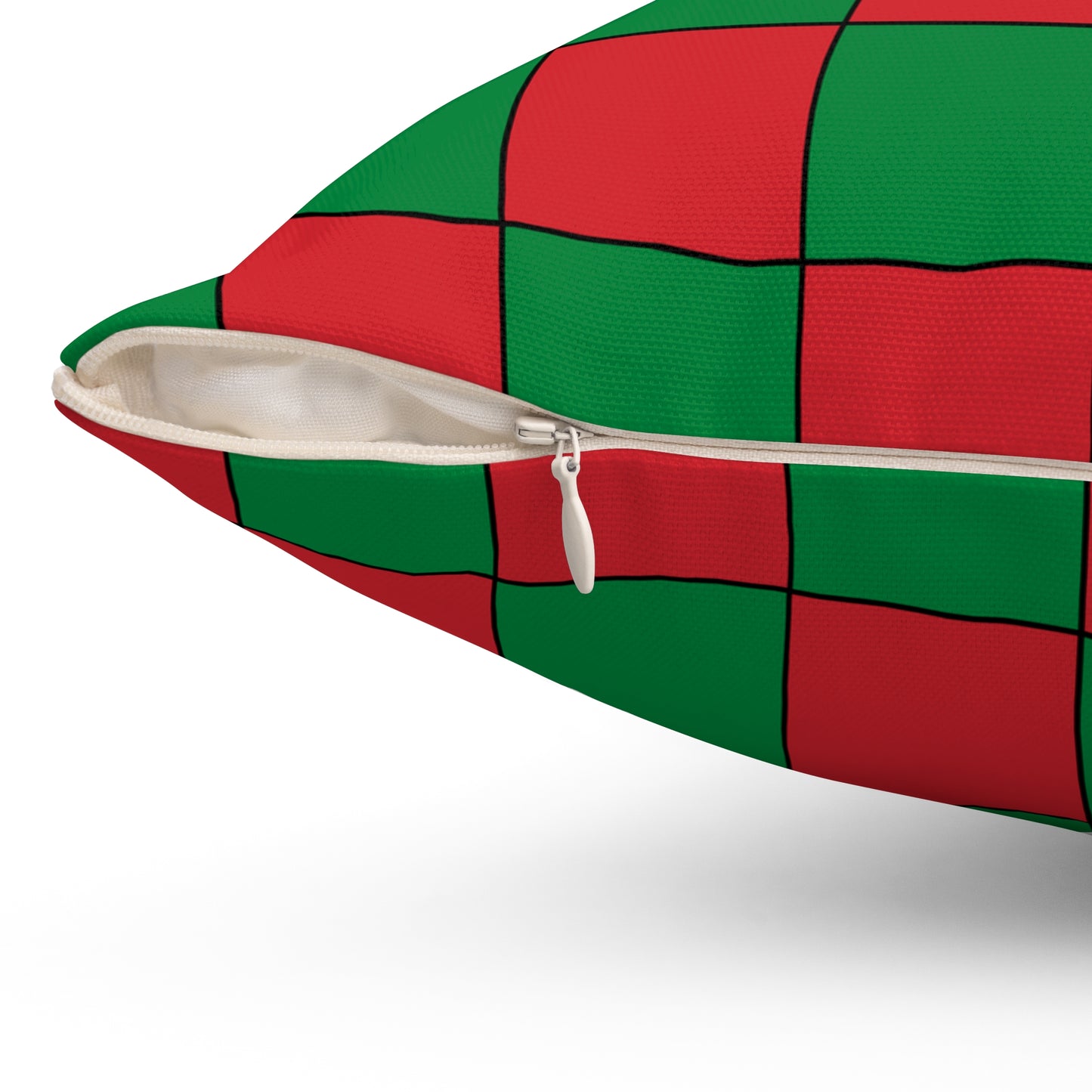 Turkmenistan Retro Check Cushion Pillow