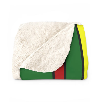 Senegal Retro Stripes Blanket Throw
