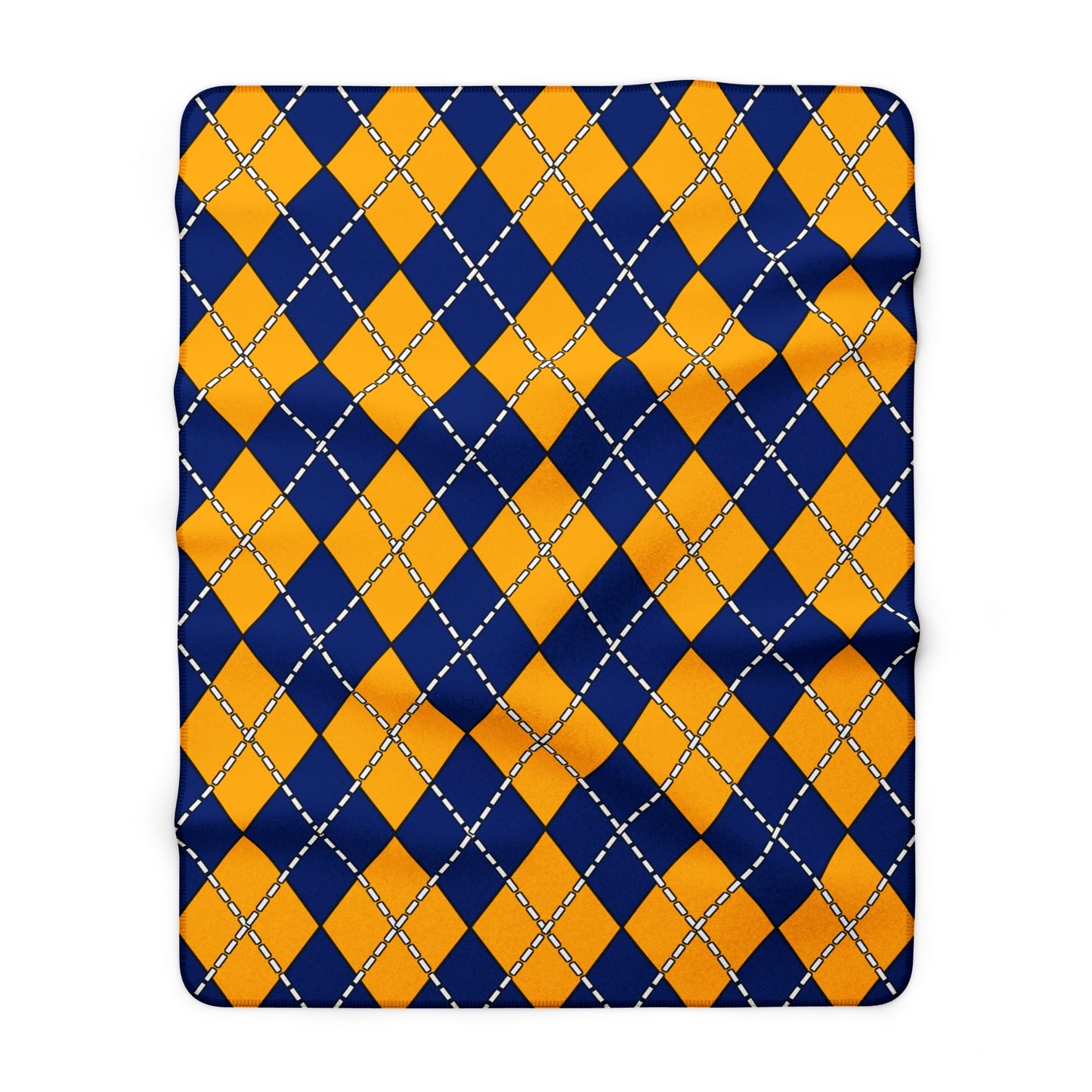 Nauru Retro Argyle Blanket Throw