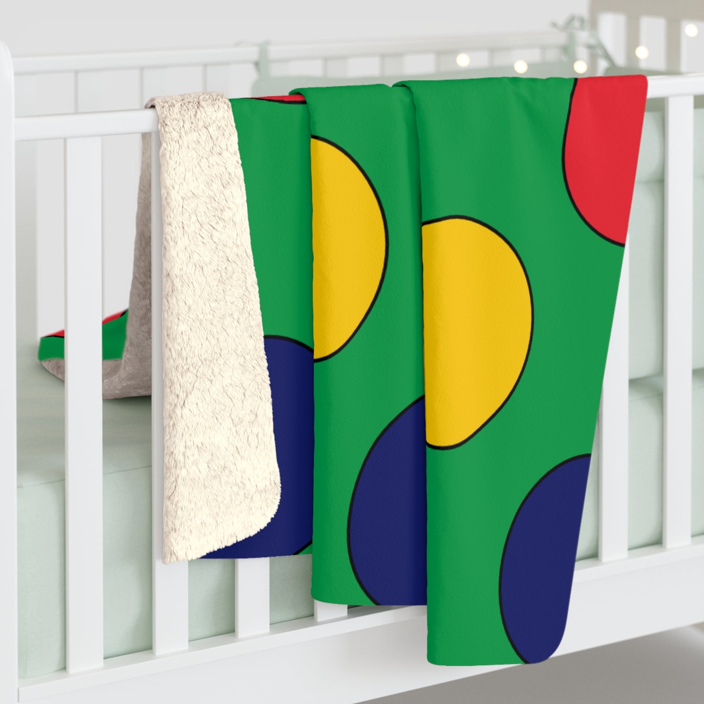 Mauritius Retro Polka Dots Blanket Throw