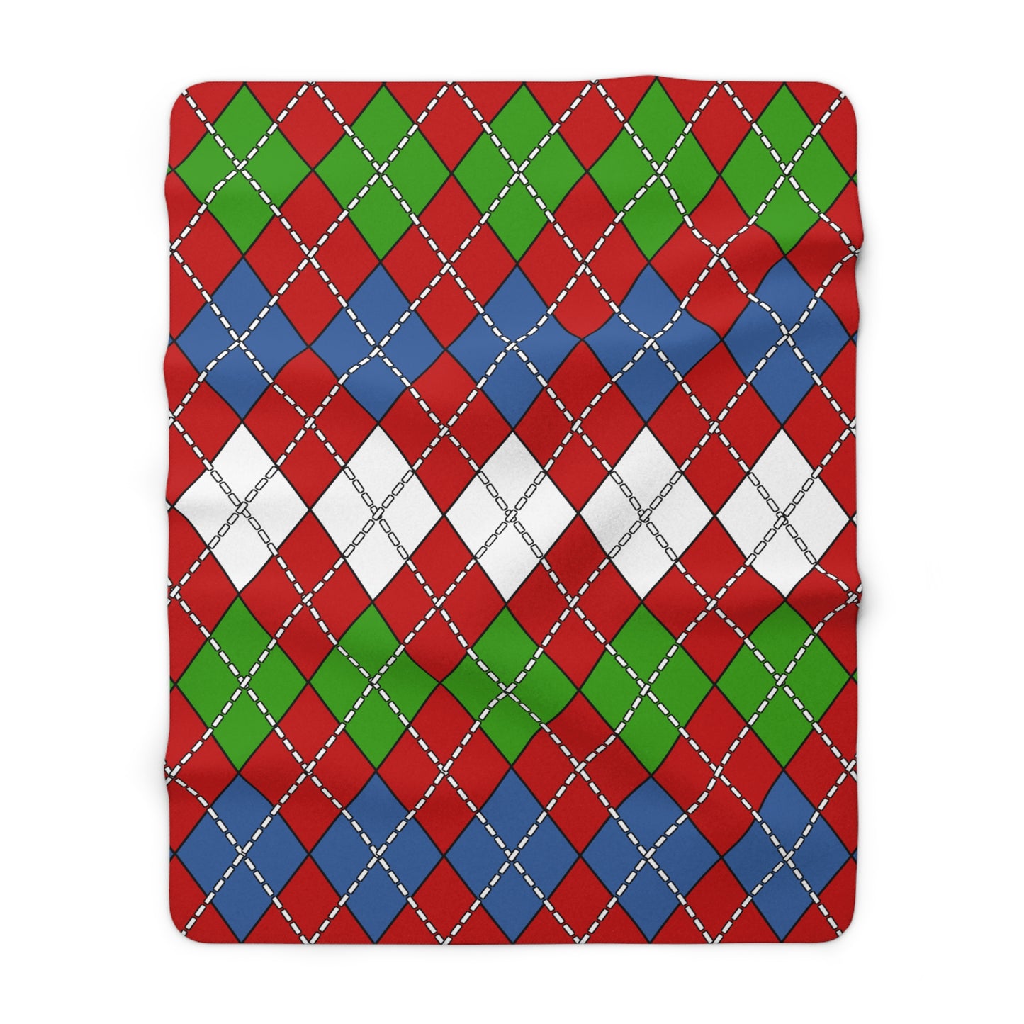Namibia Retro Argyle Blanket Throw