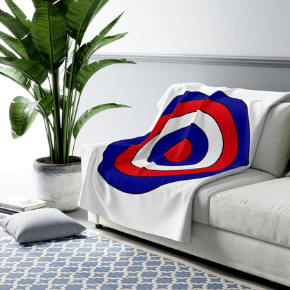 Saint Martin Retro Target Blanket Throw