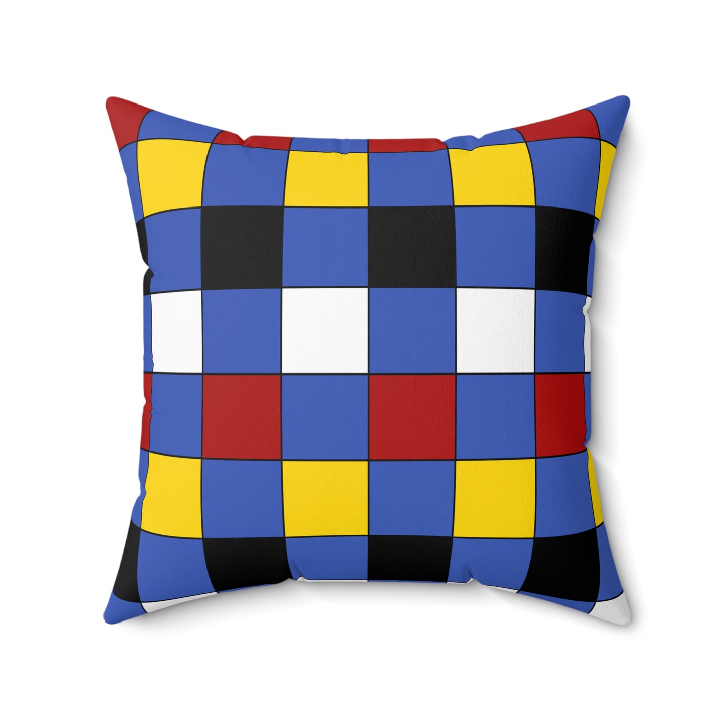 Eswatini Retro Check Cushion Pillow
