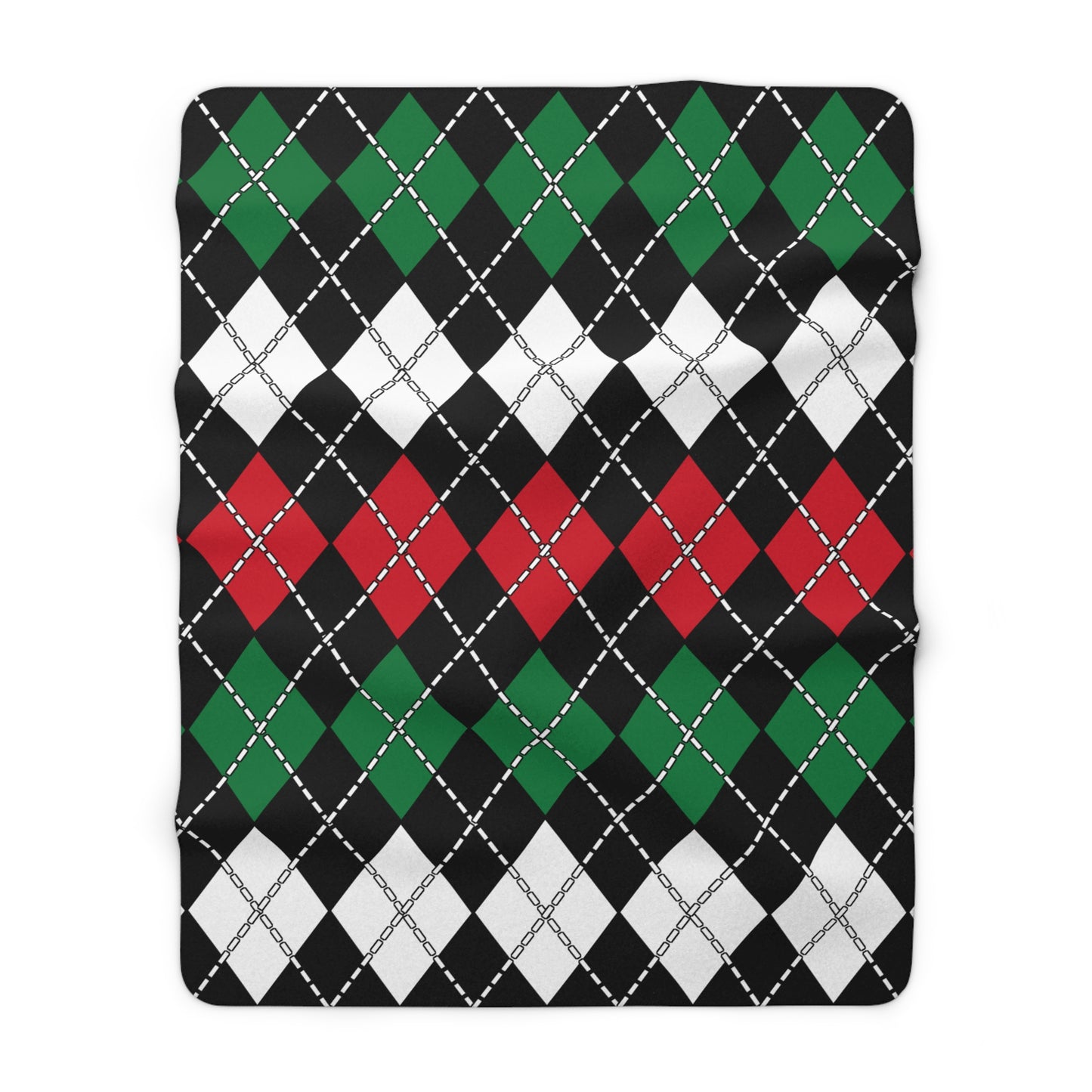 Syria Retro Argyle Blanket Throw