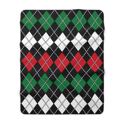 Syria Retro Argyle Blanket Throw