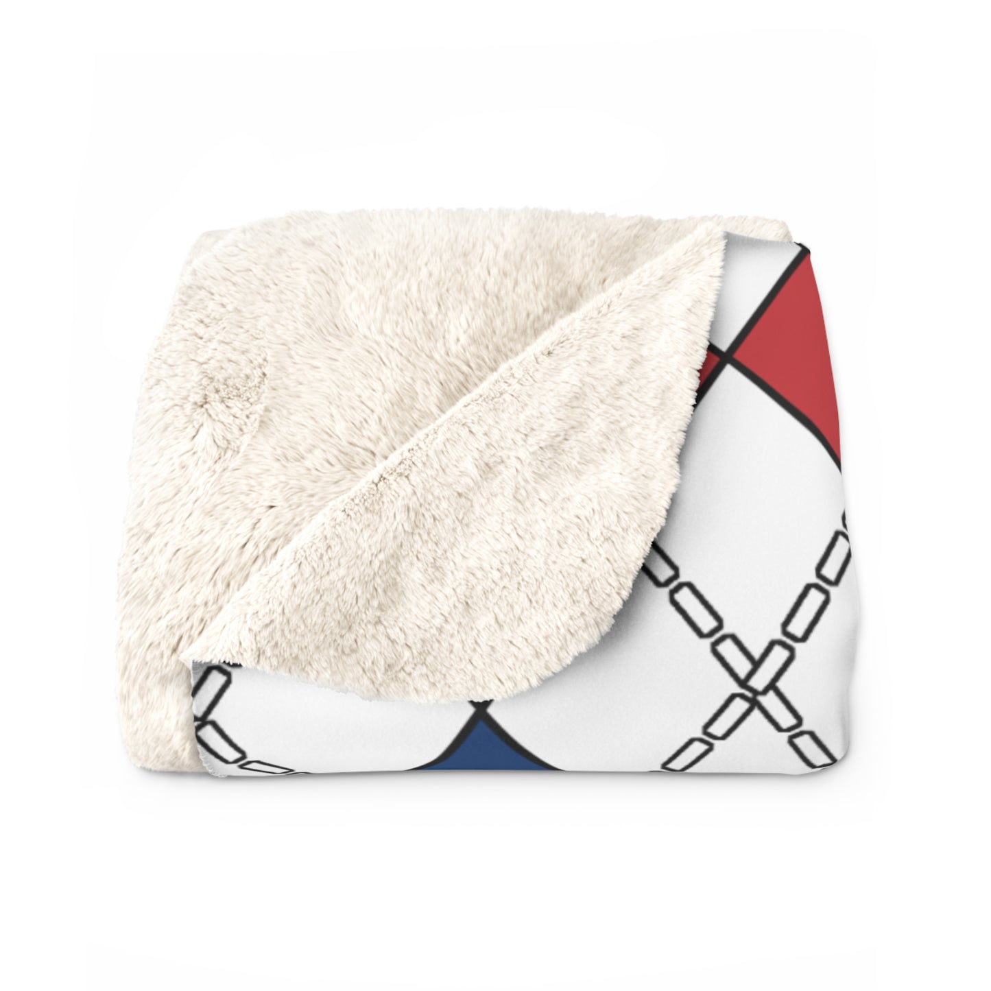 Serbia Retro Argyle Blanket Throw