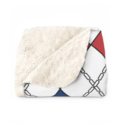 Serbia Retro Argyle Blanket Throw