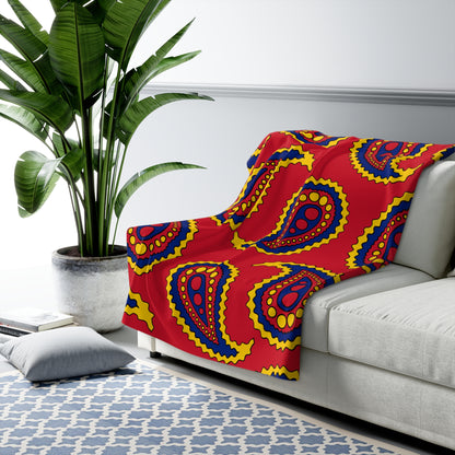 Venezuela Retro Paisley Blanket Throw