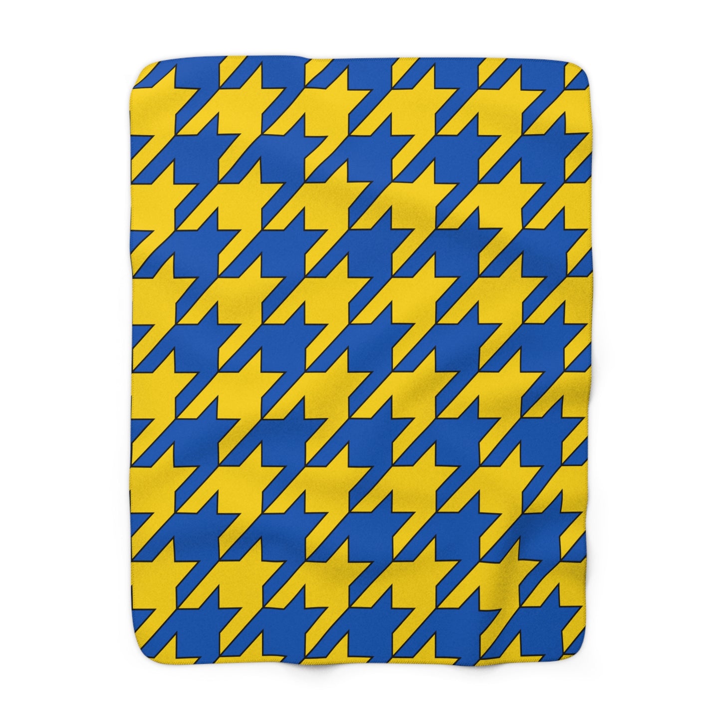 Ukraine Retro Houndstooth Blanket Throw