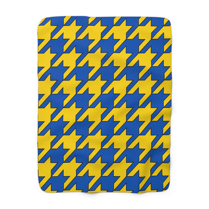 Ukraine Retro Houndstooth Blanket Throw