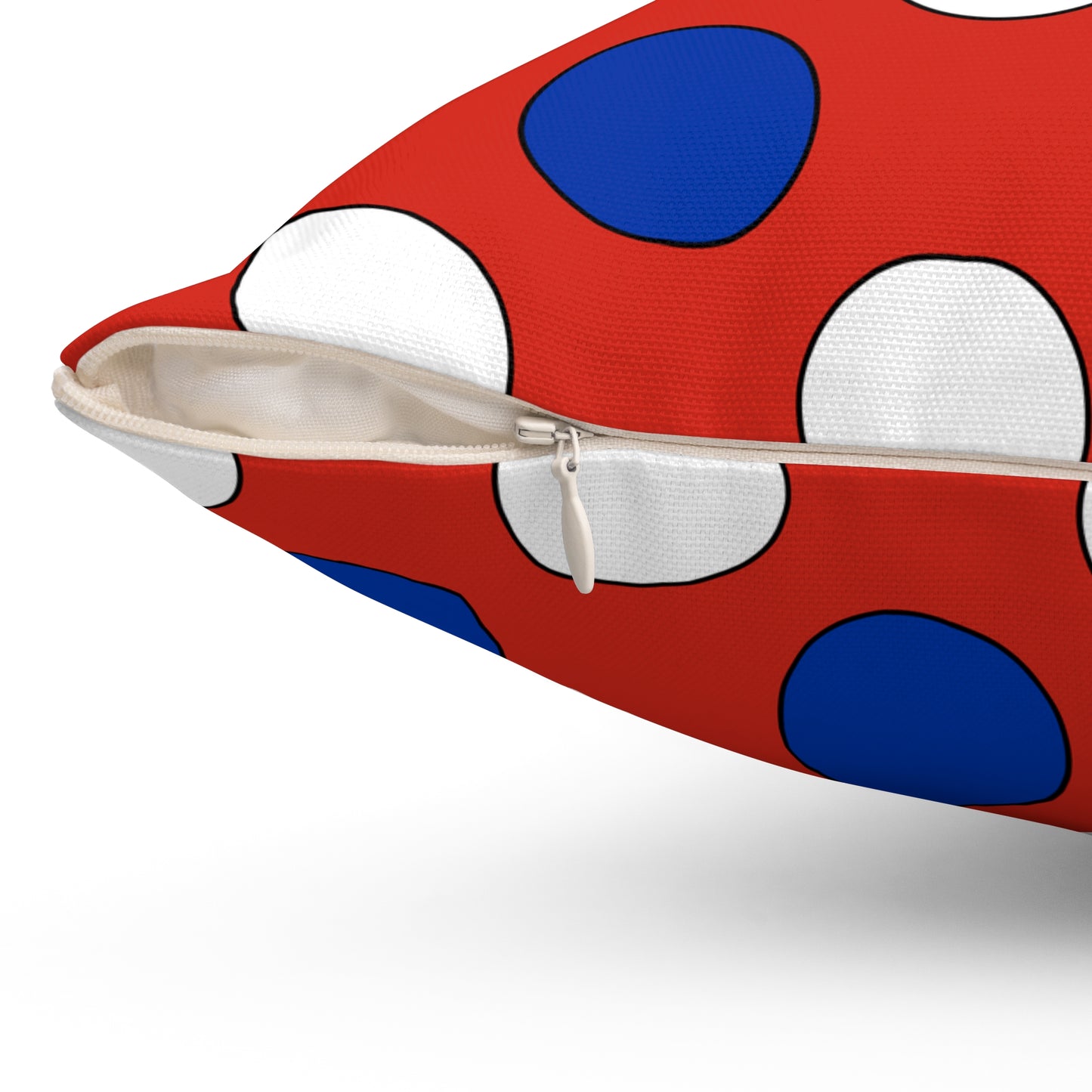 Paraguay Retro Polka Dots Cushion Pillow