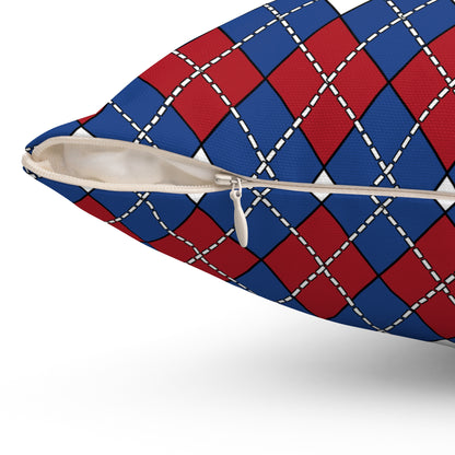 Netherlands Retro Argyle Cushion Pillow
