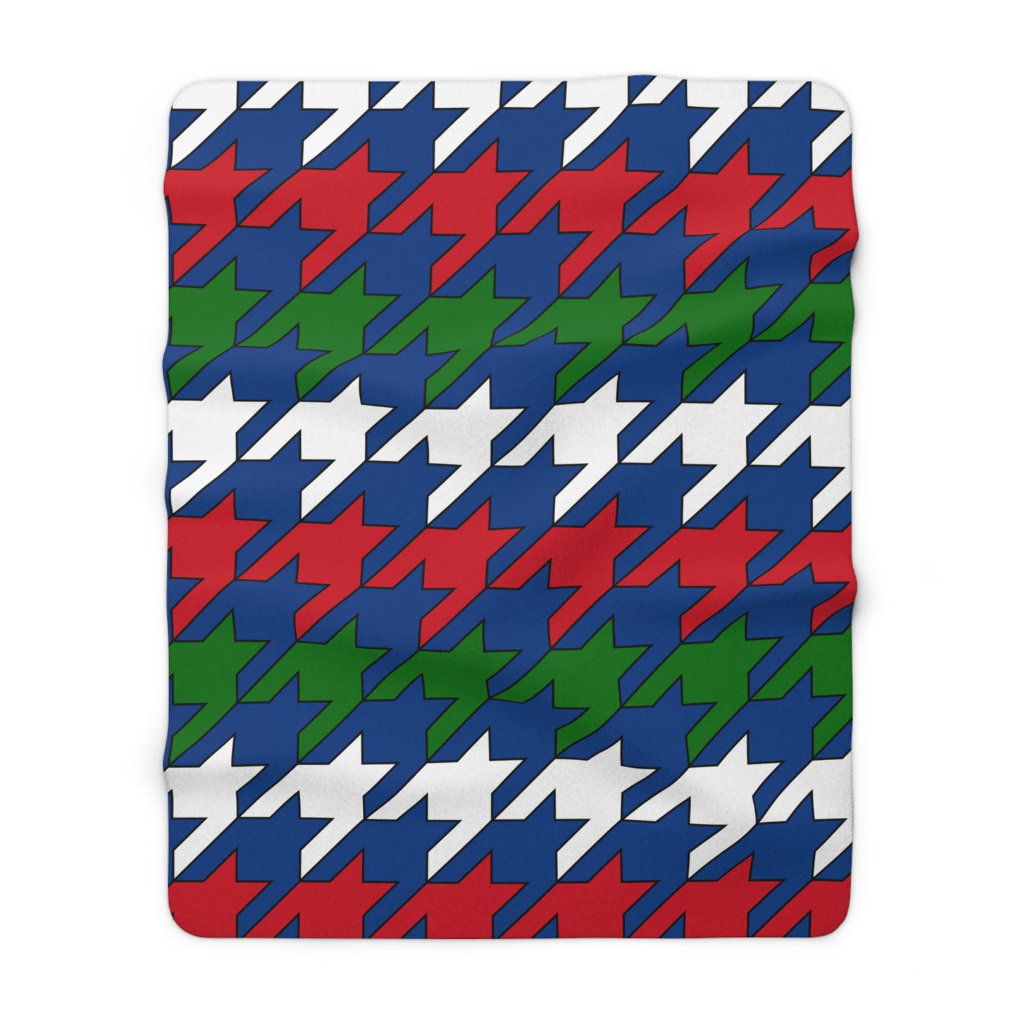 Belize Retro Houndstooth Blanket Throw