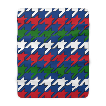Belize Retro Houndstooth Blanket Throw