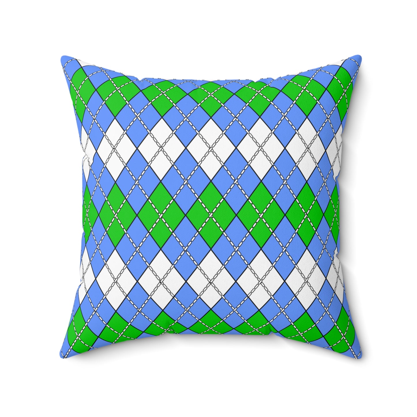 Djibouti Retro Argyle Cushion Pillow