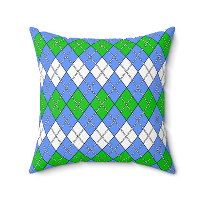 Djibouti Retro Argyle Cushion Pillow