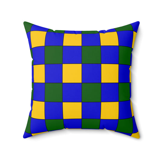 Solomon Islands Retro Check Cushion Pillow