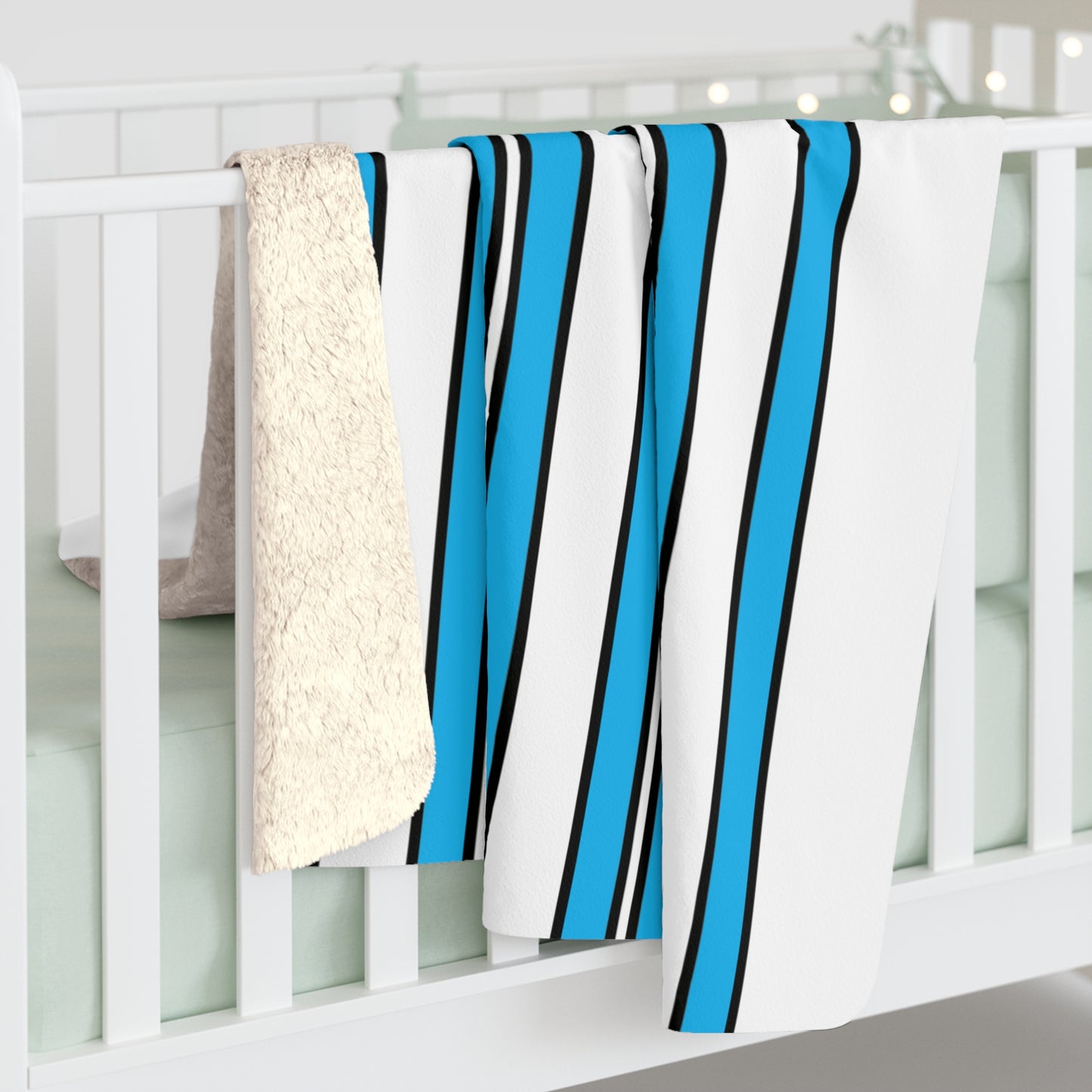 San Marino Retro Stripes Blanket Throw