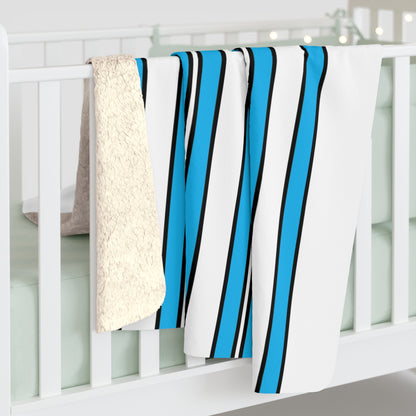 San Marino Retro Stripes Blanket Throw