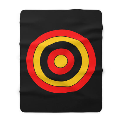 Germany Retro Target Blanket Throw