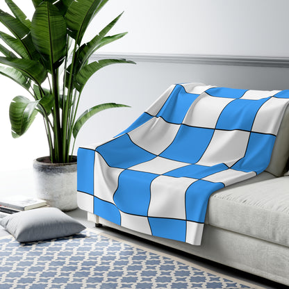Somalia Retro Check Blanket Throw