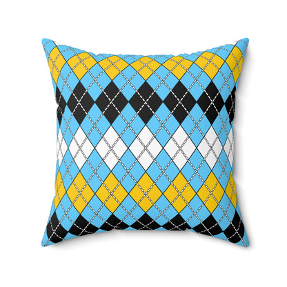 Saint Lucia Retro Argyle Cushion Pillow