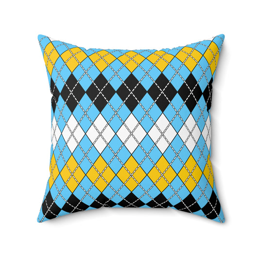 Saint Lucia Retro Argyle Cushion Pillow