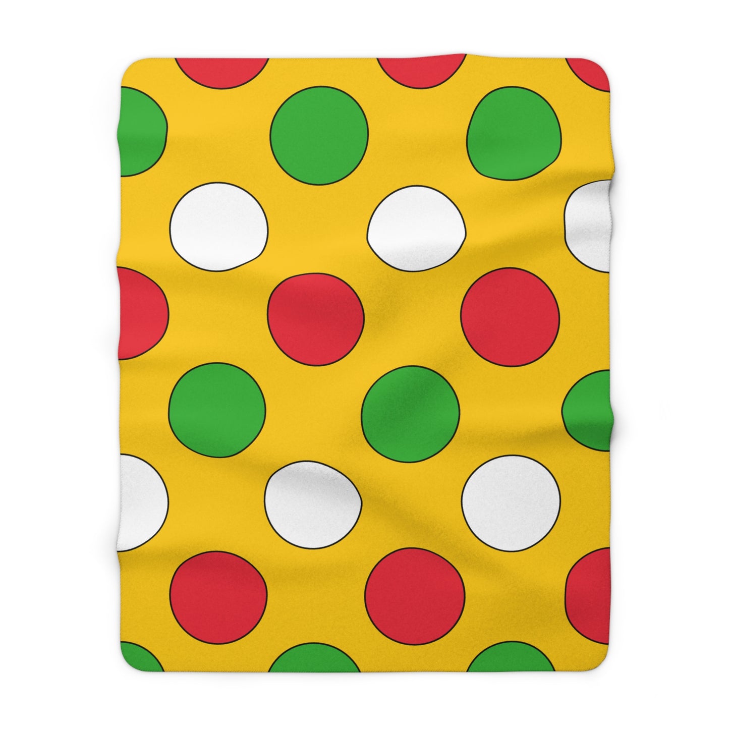 Myanmar Retro Polka Dots Blanket Throw