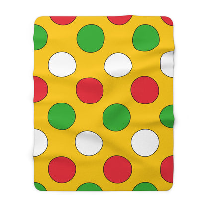 Myanmar Retro Polka Dots Blanket Throw