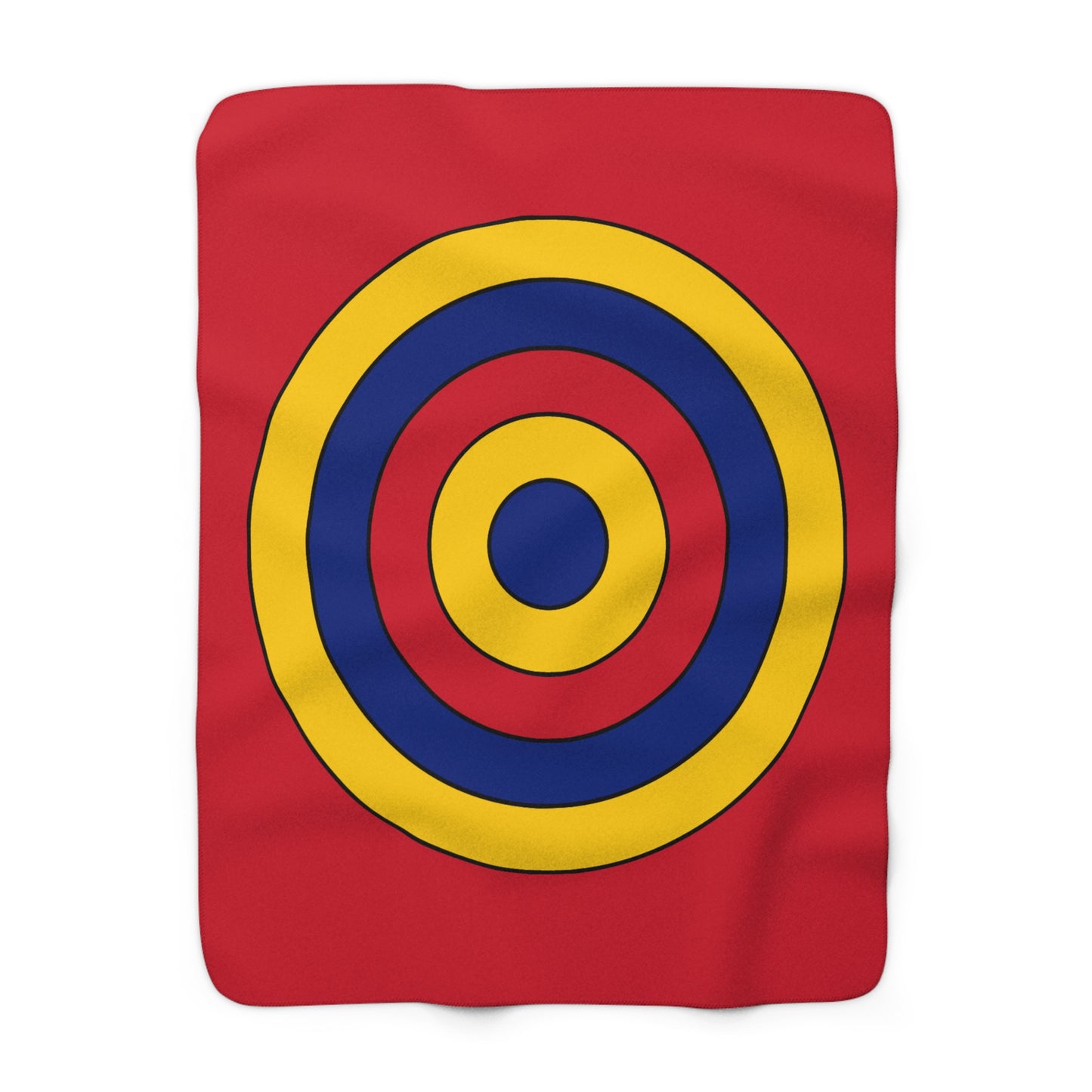Venezuela Retro Target Blanket Throw