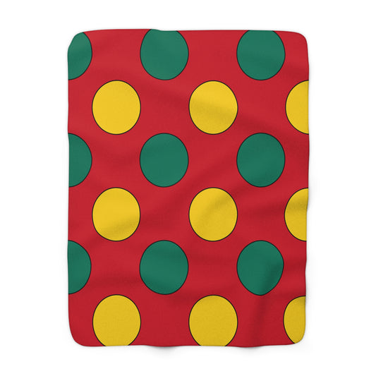 Grenada Retro Polka Dots Blanket Throw