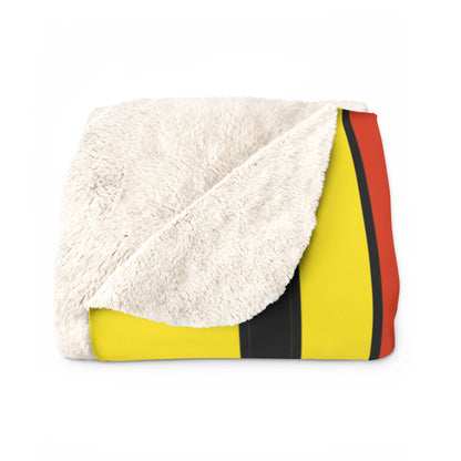 Uganda Retro Stripes Blanket Throw