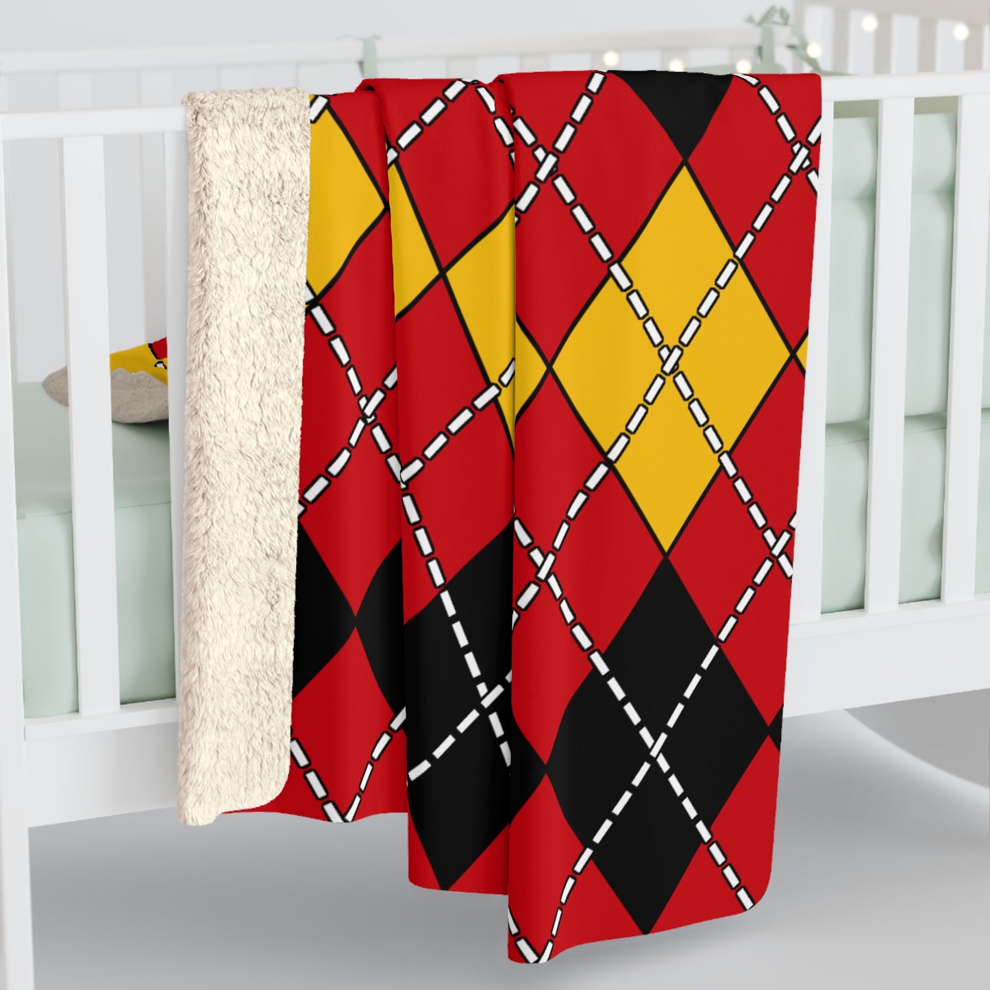 Timor Leste Retro Argyle Blanket Throw