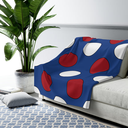 Netherlands Retro Polka Dots Blanket Throw