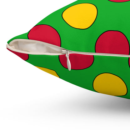 Sao Tome And Principe Retro Polka Dots Cushion Pillow