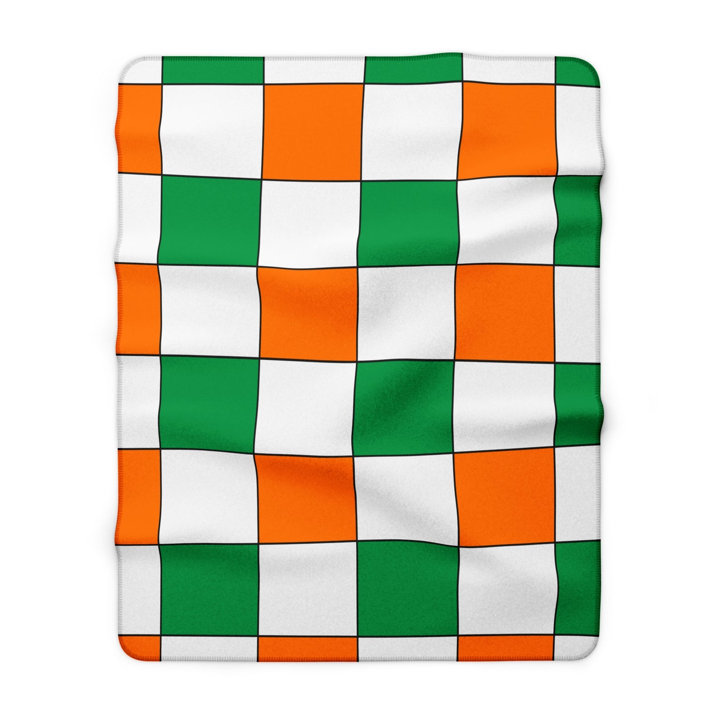 Ireland Retro Check Blanket Throw