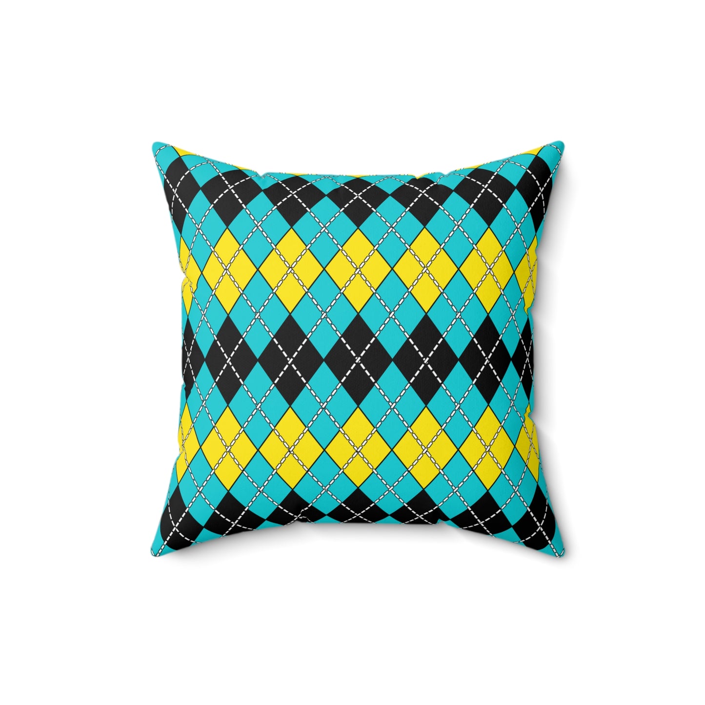 Bahamas Retro Argyle Cushion Pillow