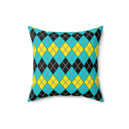 Bahamas Retro Argyle Cushion Pillow
