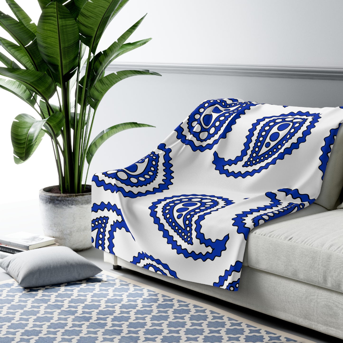 Israel Retro Paisley Blanket Throw